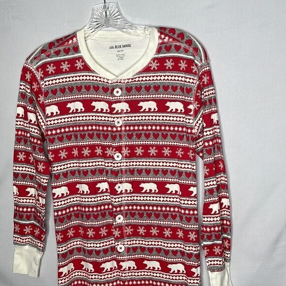 Little Blue House By Hatley Bear Suit PJ’s. Size XS. - Picture 3 of 9